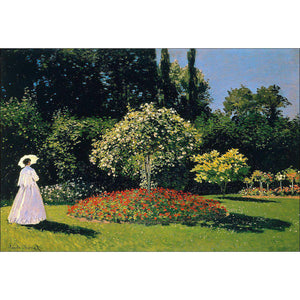 Woman In A Garden by Monet