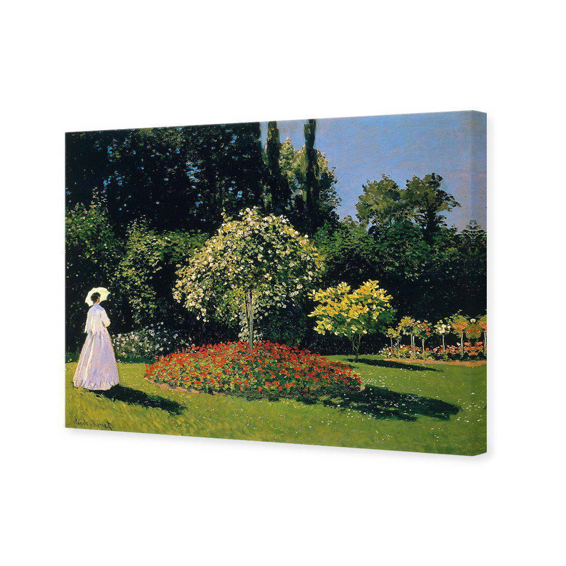 Woman In A Garden - Monet Canvas Art-Canvas-Wall Art Designs-45x30cm-Canvas - No Frame-Wall Art Designs