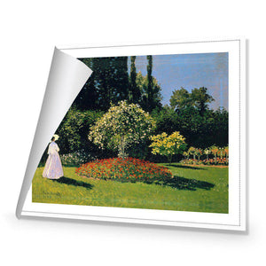 Woman In A Garden by Monet | Standard Canvas | No Frame | Rolled Canvas