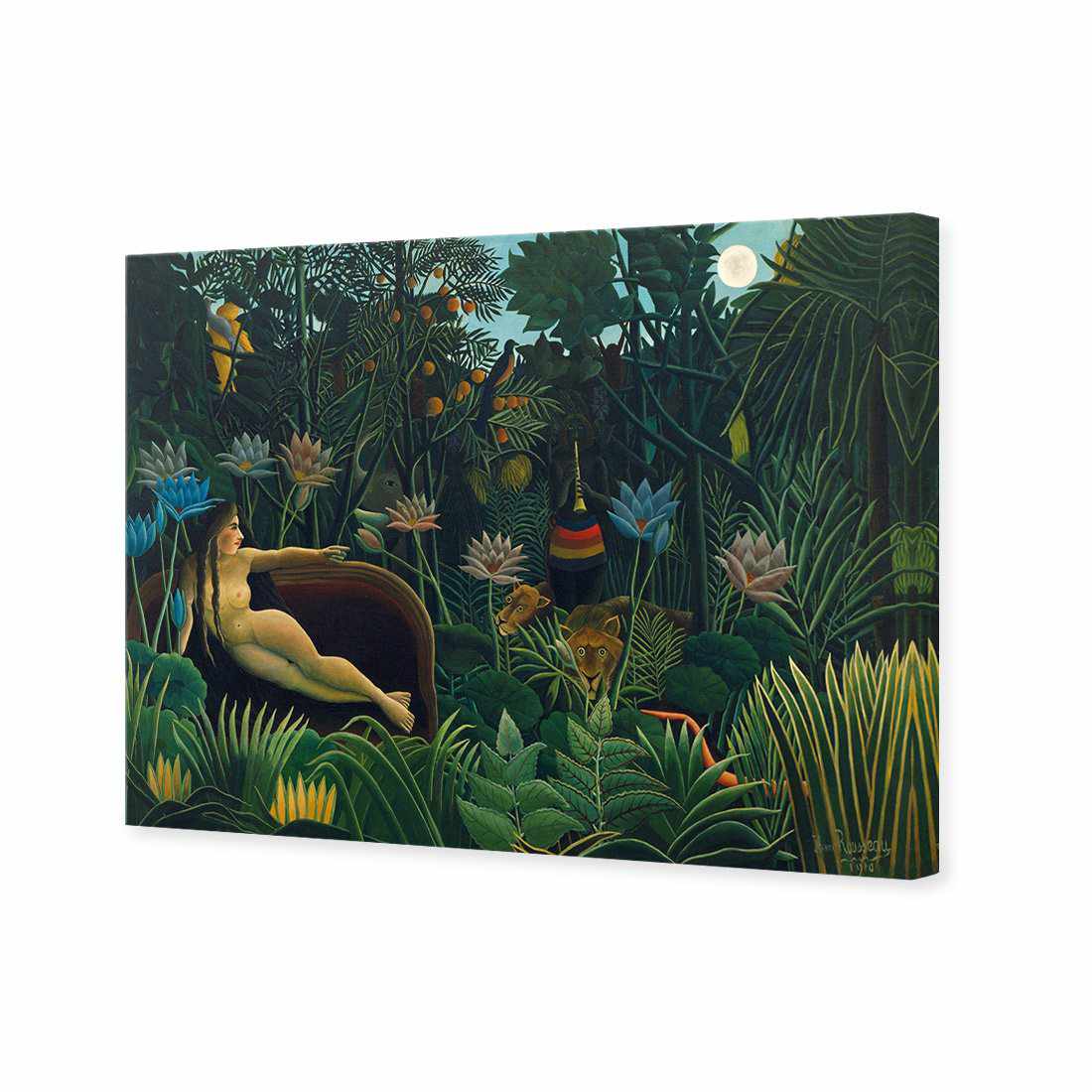 The Dream - Henri Rousseau Canvas Art-Canvas-Wall Art Designs-45x30cm-Canvas - No Frame-Wall Art Designs