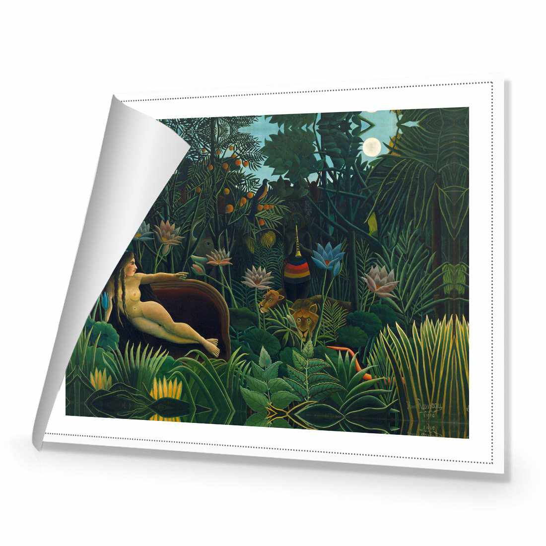 The Dream - Henri Rousseau Canvas Art-Canvas-Wall Art Designs-45x30cm-Rolled Canvas-Wall Art Designs