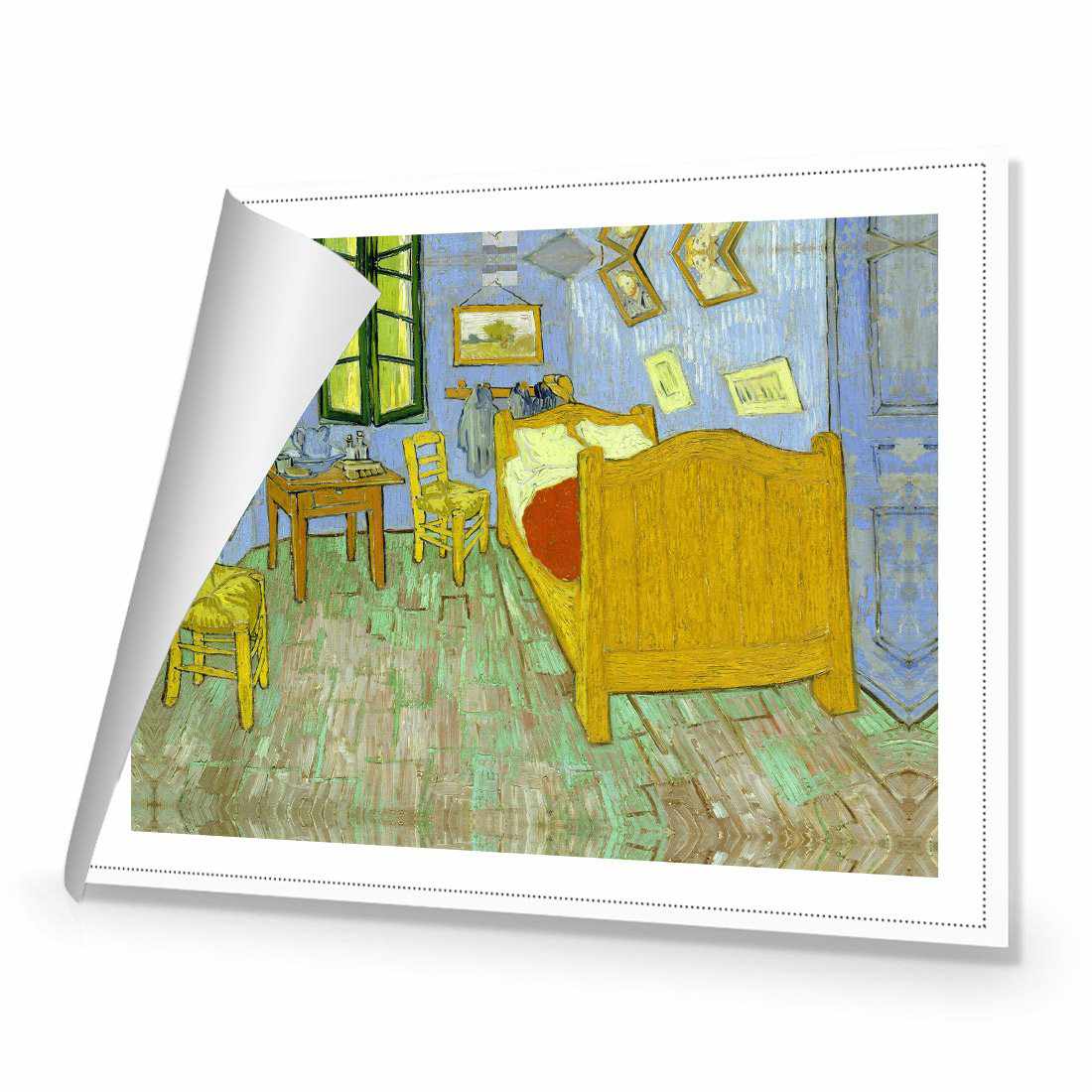 Vincent's Bedroom - Van Gogh Canvas Art-Canvas-Wall Art Designs-45x30cm-Rolled Canvas-Wall Art Designs