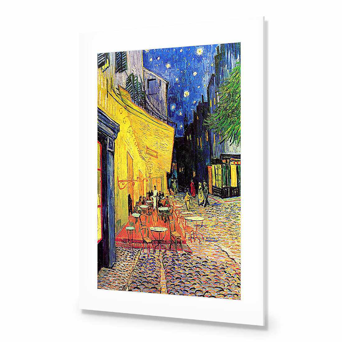 The Cafe Terrace - Van Gogh-Acrylic-Wall Art Design-With Border-Acrylic - No Frame-45x30cm-Wall Art Designs