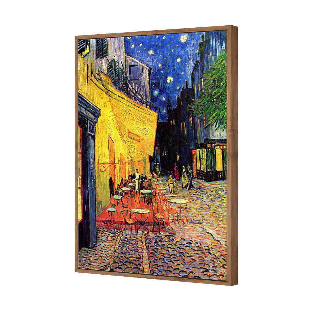 Van Gogh - The Cafe Terrace Canvas Art-Canvas-Wall Art Designs-45x30cm-Canvas - Natural Frame-Wall Art Designs