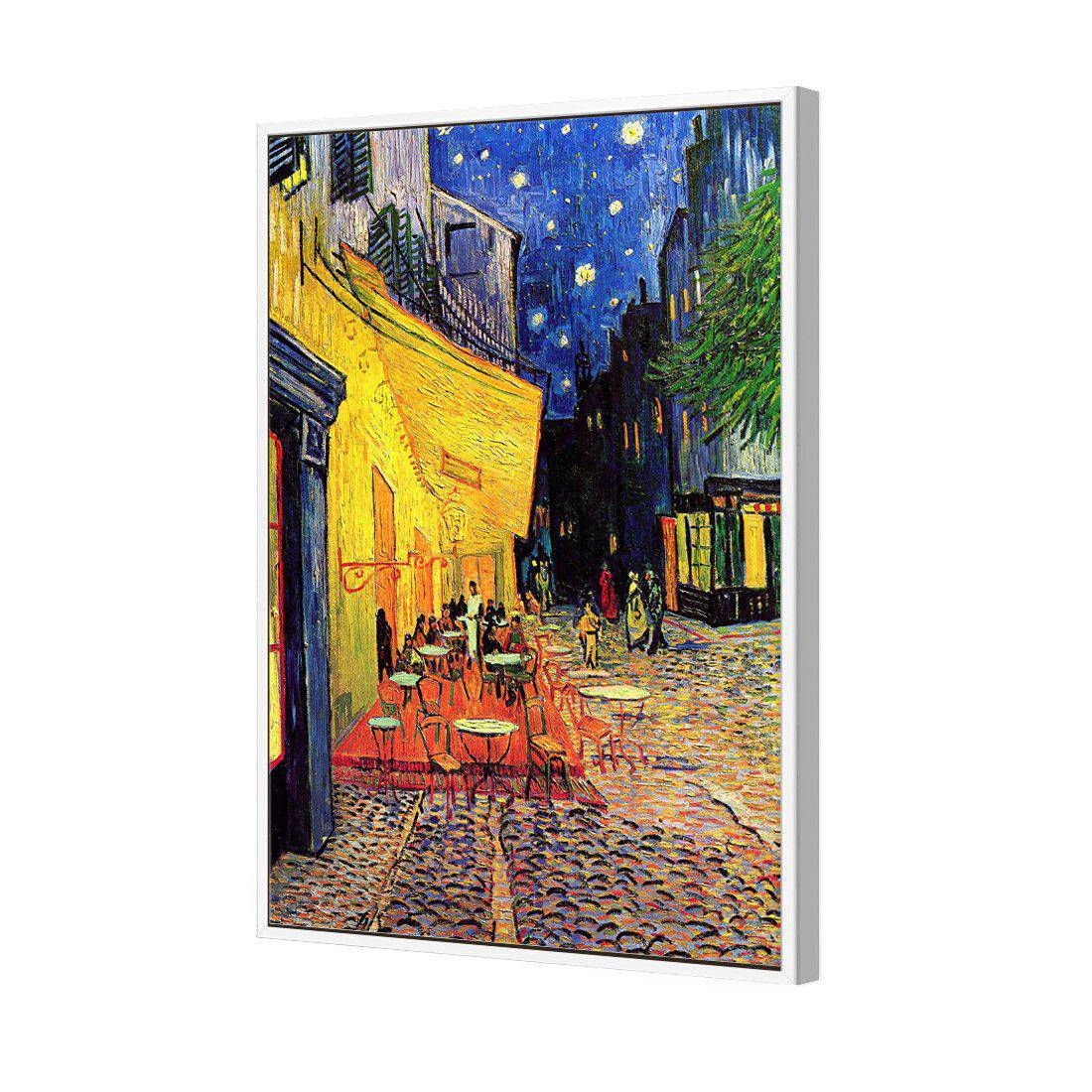 Van Gogh - The Cafe Terrace Canvas Art-Canvas-Wall Art Designs-45x30cm-Canvas - White Frame-Wall Art Designs