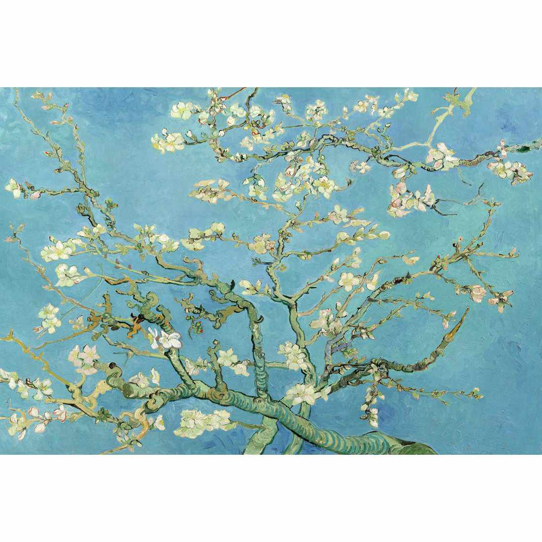 Blossoming Almond Tree - Van Gogh-Acrylic-Wall Art Design-With Border-Acrylic - No Frame-45x30cm-Wall Art Designs