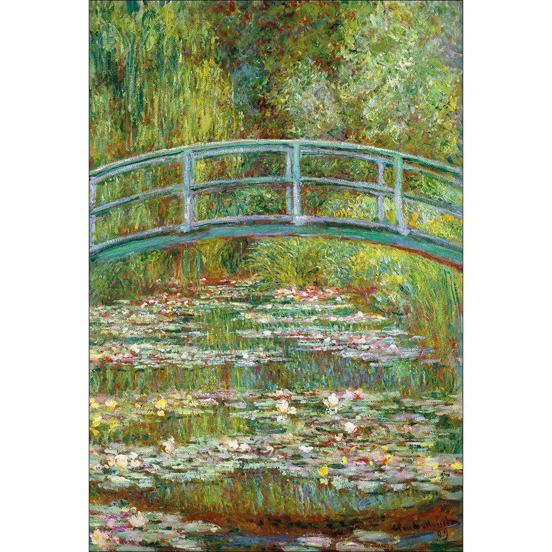 Bridge Over Rose Pond - Monet Canvas Art-Canvas-Wall Art Designs-45x30cm-Canvas - No Frame-Wall Art Designs