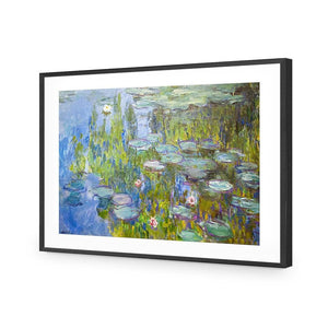 Sea Roses by Monet | Classic Acrylic | Flat Frame With Border | Black