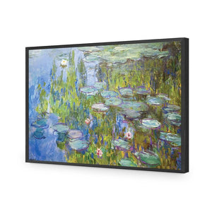 Sea Roses by Monet | Classic Acrylic | Flat Frame No Border | Black