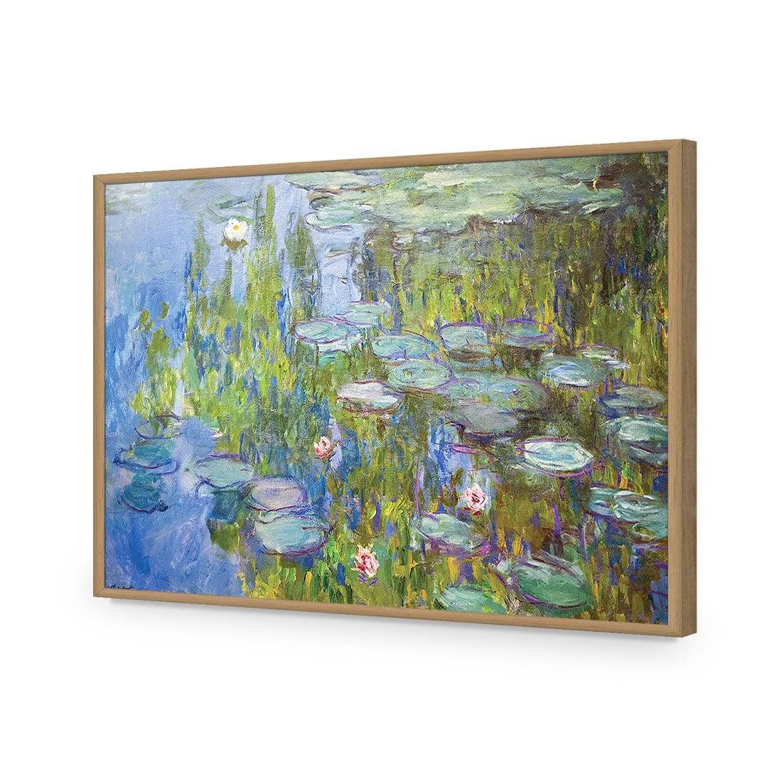 Sea Roses by Monet | Classic Acrylic | Flat Frame No Border | Oak