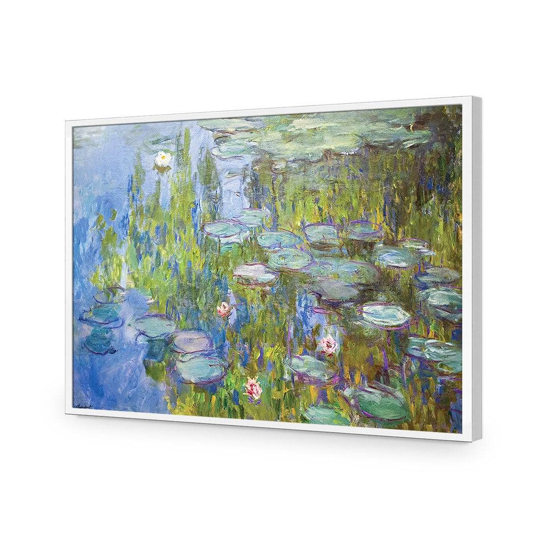Sea Roses - Monet-Acrylic-Wall Art Design-Without Border-Acrylic - White Frame-45x30cm-Wall Art Designs