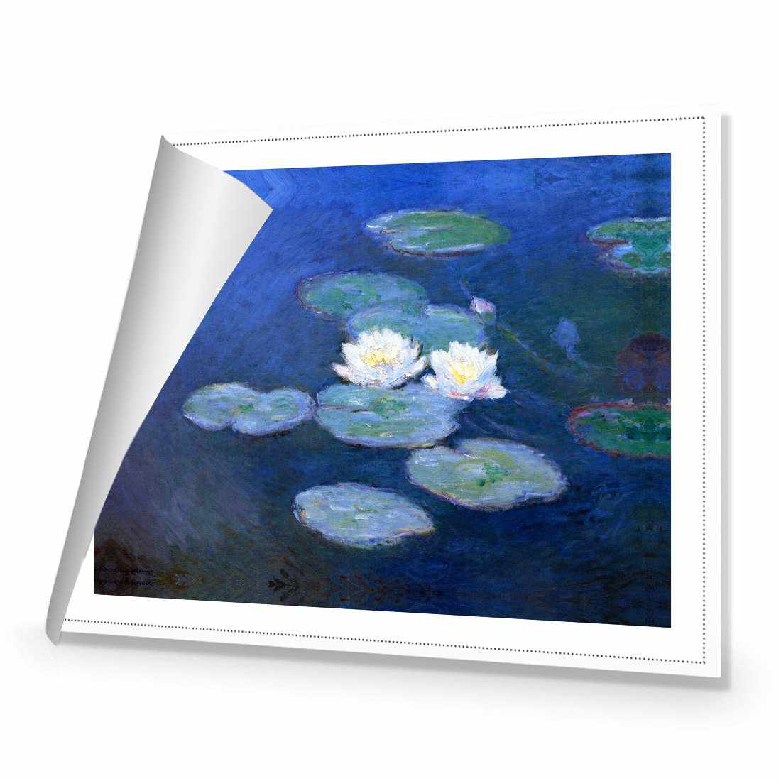 Water Lilies 7 - Monet Canvas Art-Canvas-Wall Art Designs-45x30cm-Rolled Canvas-Wall Art Designs