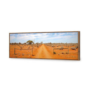 Outback Road | Classic Canvas | Floating Frame | Natural
