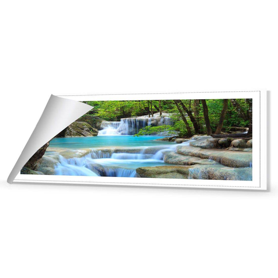 Soft Waterfalls Canvas Art-Canvas-Wall Art Designs-60x20cm-Rolled Canvas-Wall Art Designs