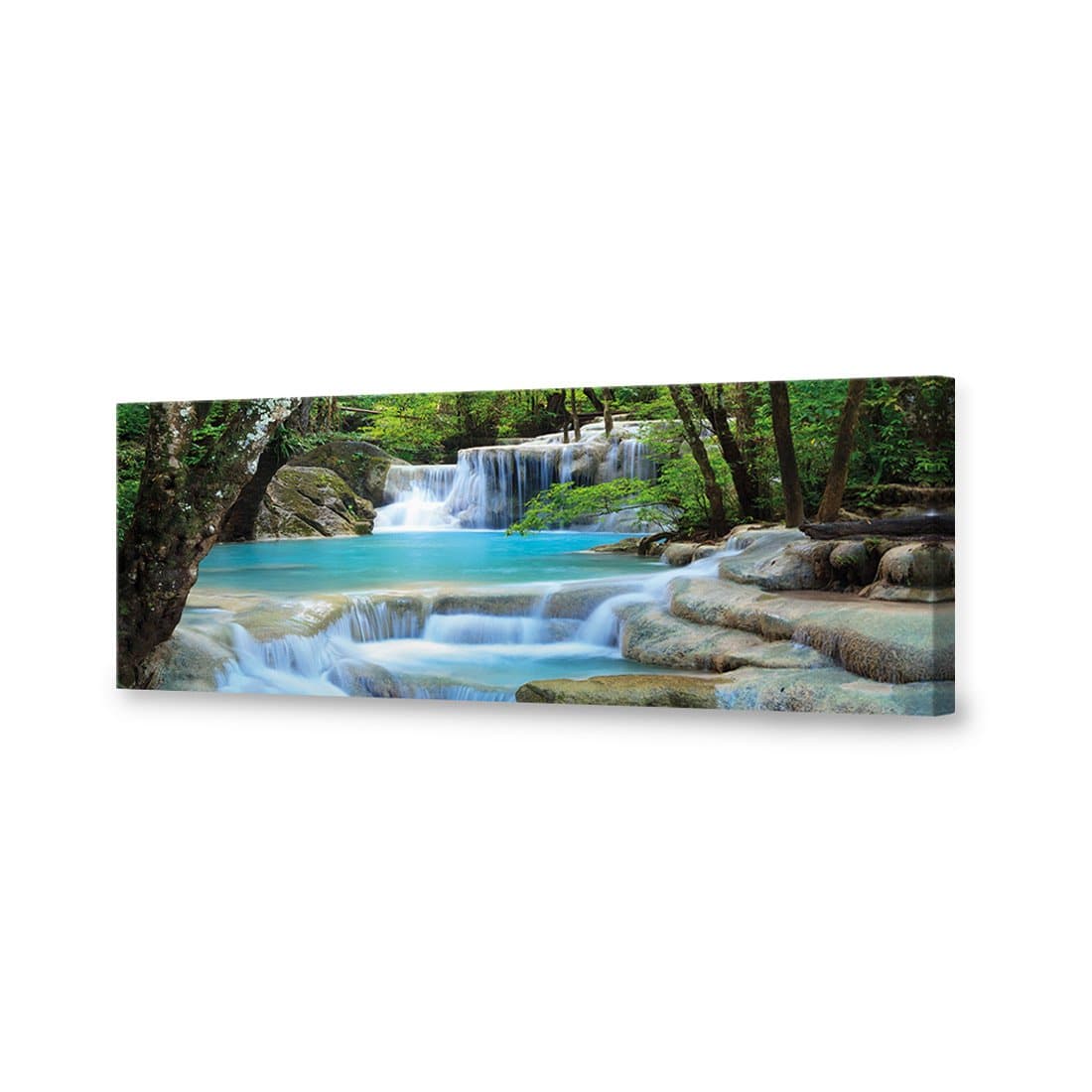 Soft Waterfalls Canvas Art-Canvas-Wall Art Designs-60x20cm-Canvas - No Frame-Wall Art Designs