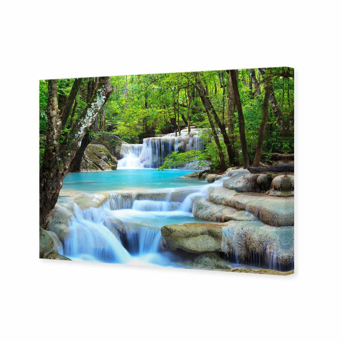 Soft Waterfalls Canvas Art-Canvas-Wall Art Designs-45x30cm-Canvas - No Frame-Wall Art Designs