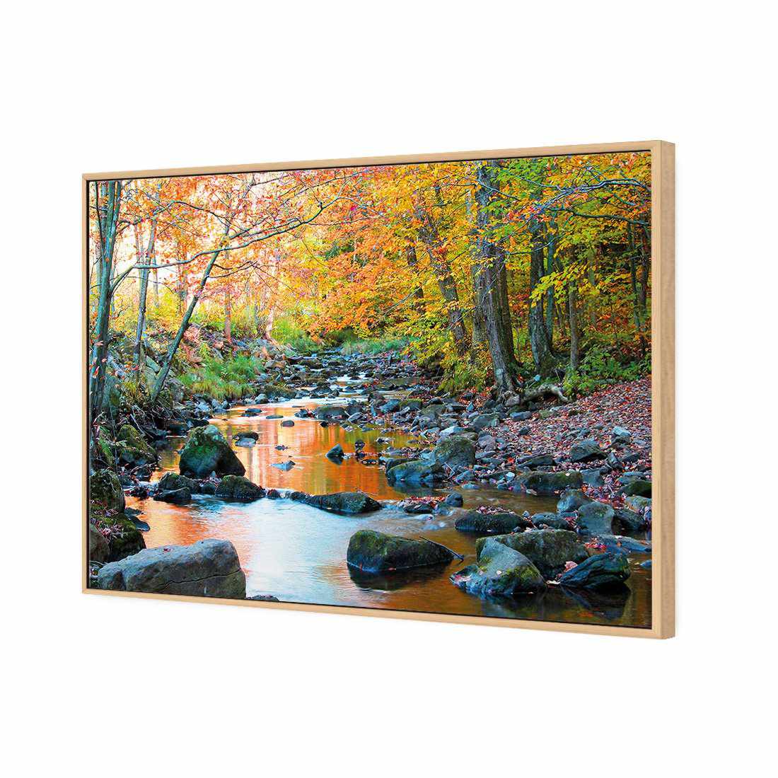 Forest Stream Canvas Art-Canvas-Wall Art Designs-45x30cm-Canvas - Oak Frame-Wall Art Designs