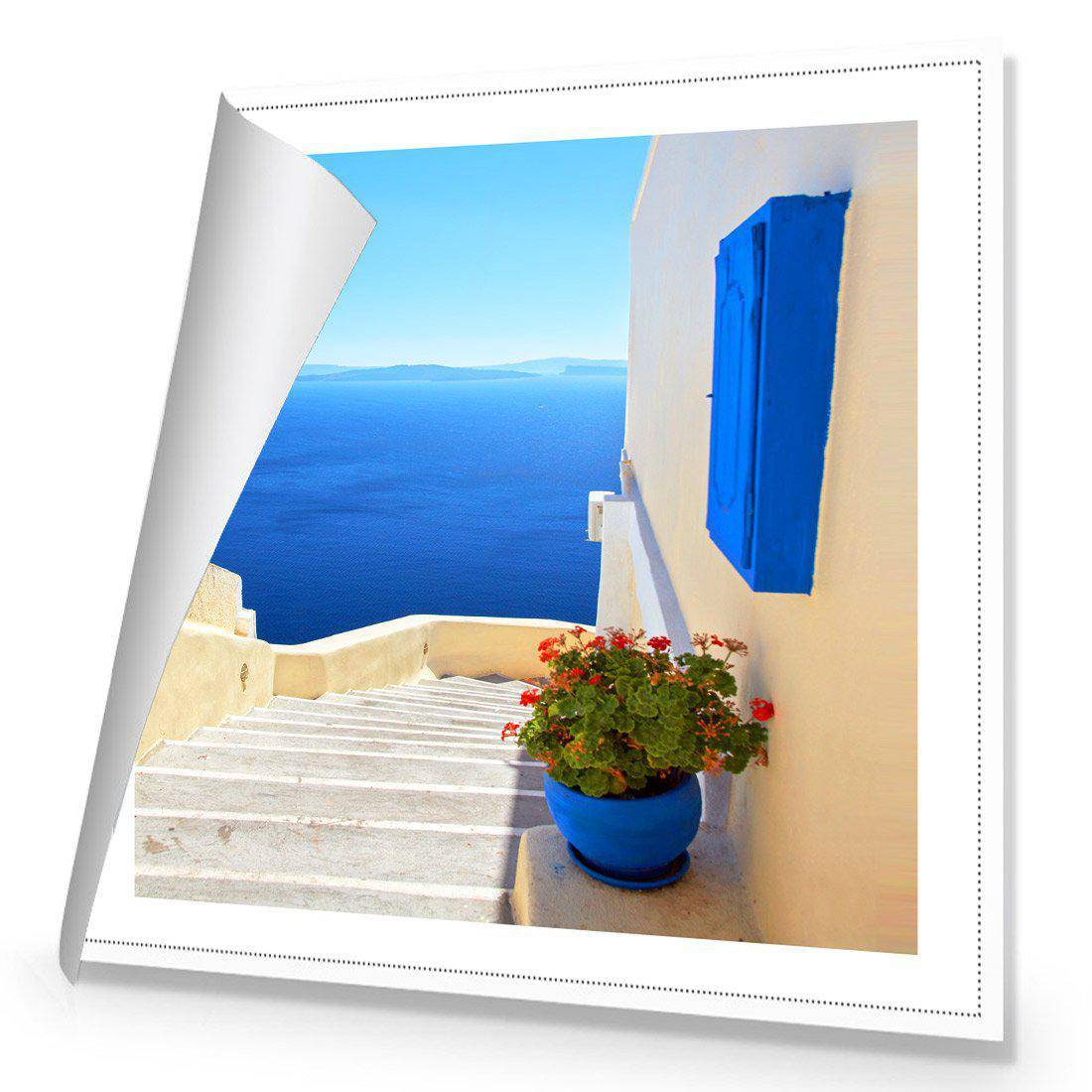 Greek Steps Canvas Art-Canvas-Wall Art Designs-30x30cm-Rolled Canvas-Wall Art Designs