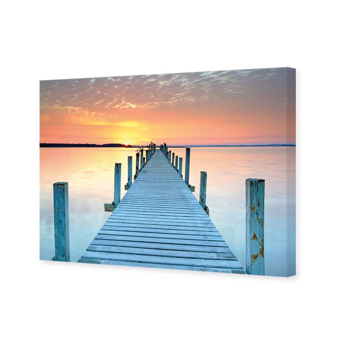 Sunset Pier Canvas Art-Canvas-Wall Art Designs-45x30cm-Canvas - No Frame-Wall Art Designs
