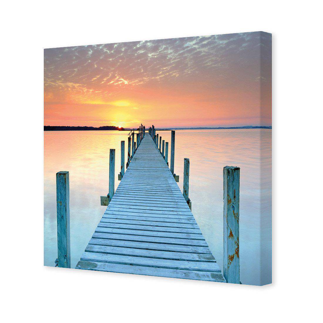 Sunset Pier Canvas Art-Canvas-Wall Art Designs-30x30cm-Canvas - No Frame-Wall Art Designs