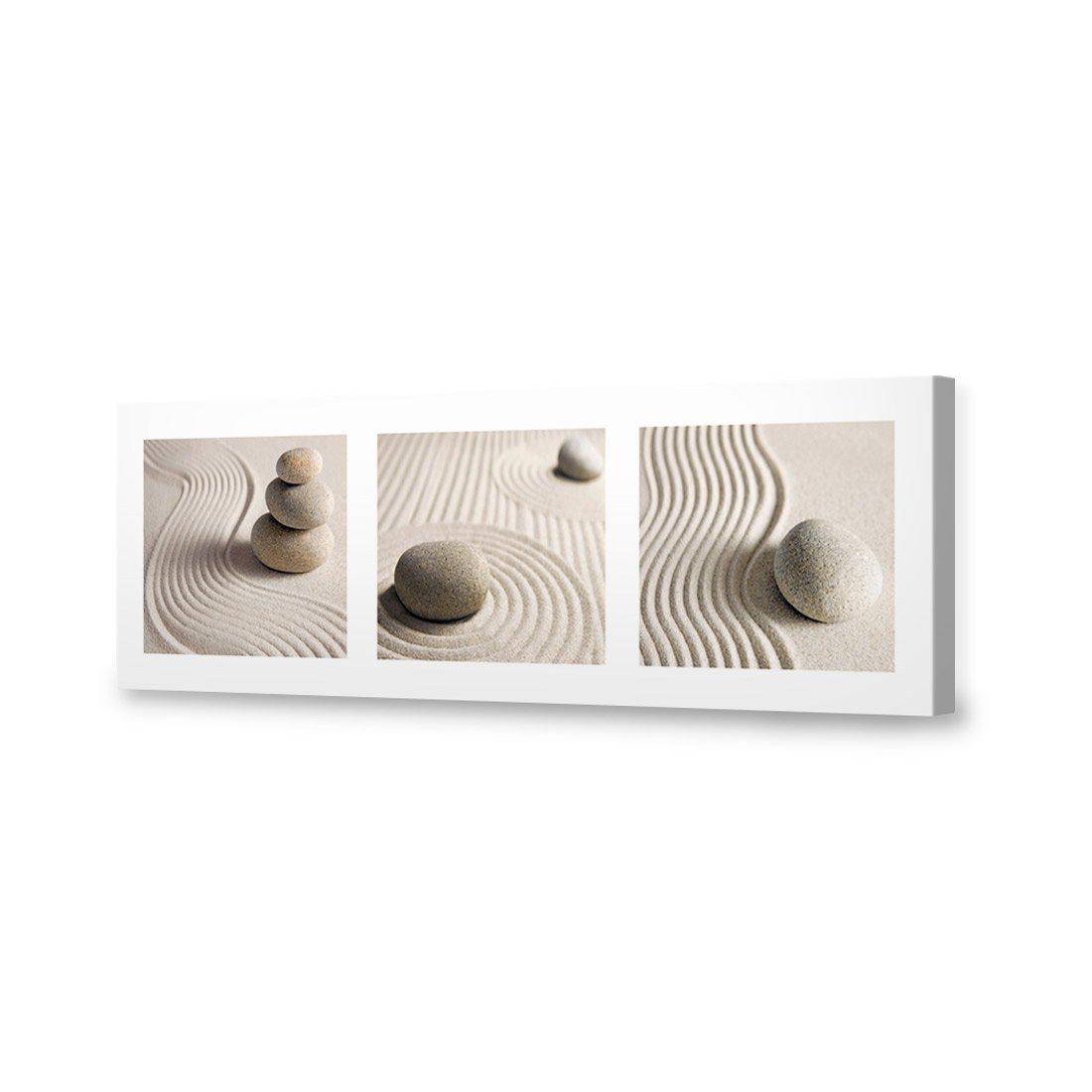 Sand Stone White Montage Canvas Art-Canvas-Wall Art Designs-60x20cm-Canvas - No Frame-Wall Art Designs