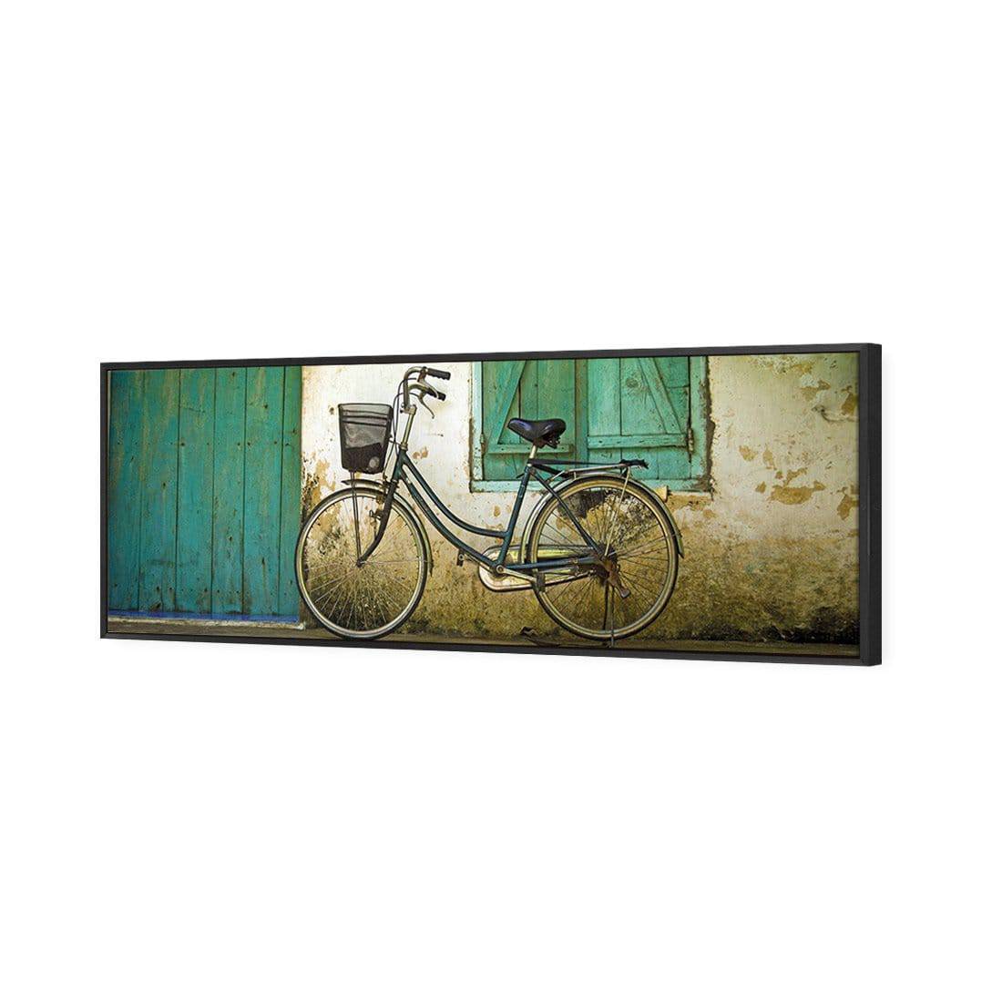 Vintage Bicycle Canvas Art-Canvas-Wall Art Designs-60x20cm-Canvas - Black Frame-Wall Art Designs