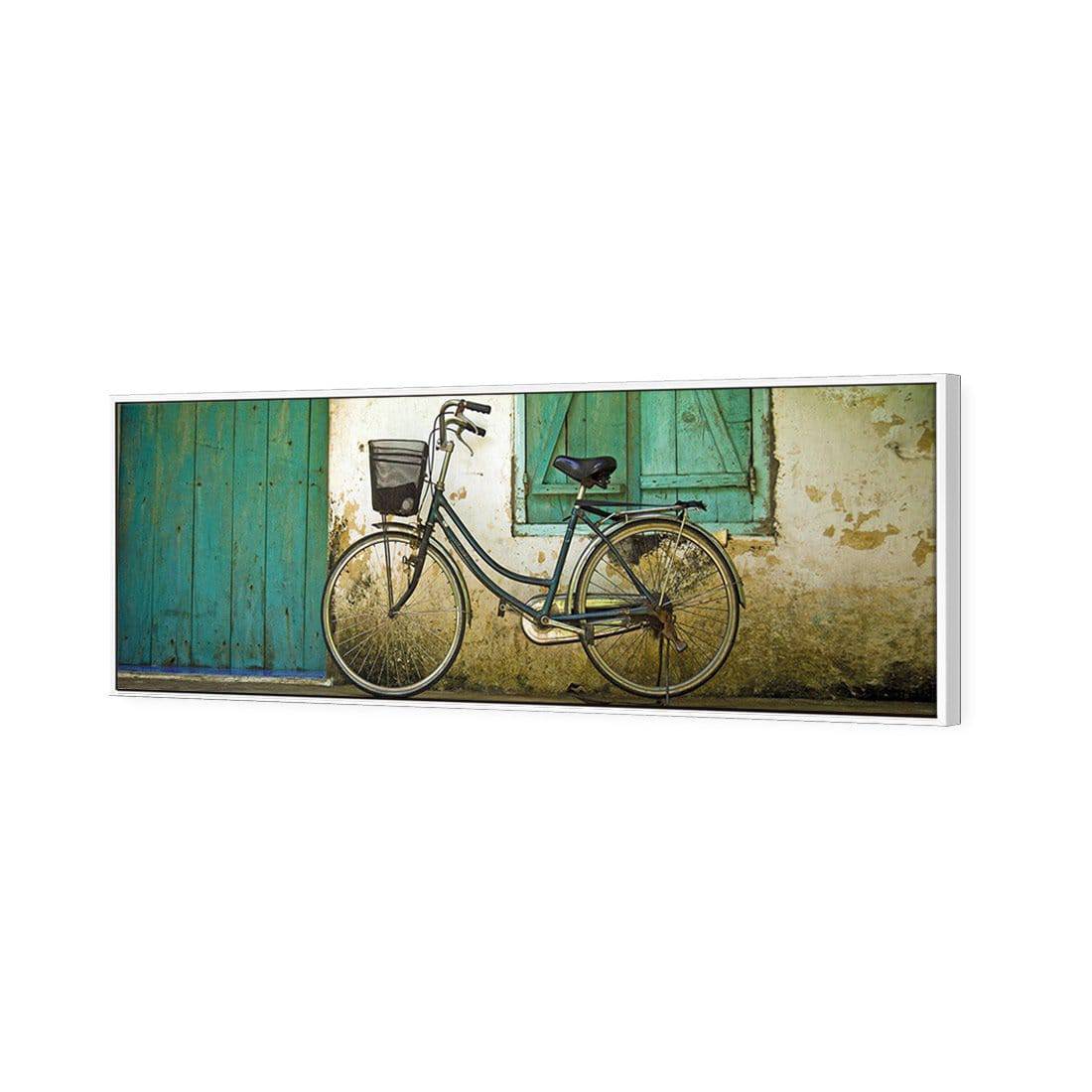 Vintage Bicycle Canvas Art-Canvas-Wall Art Designs-60x20cm-Canvas - White Frame-Wall Art Designs