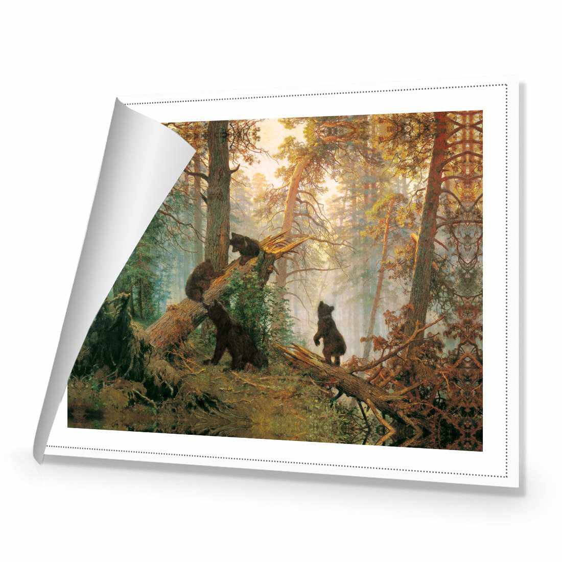 Morning In A Pine Forest - Ivan Shishkin Canvas Art-Canvas-Wall Art Designs-45x30cm-Rolled Canvas-Wall Art Designs