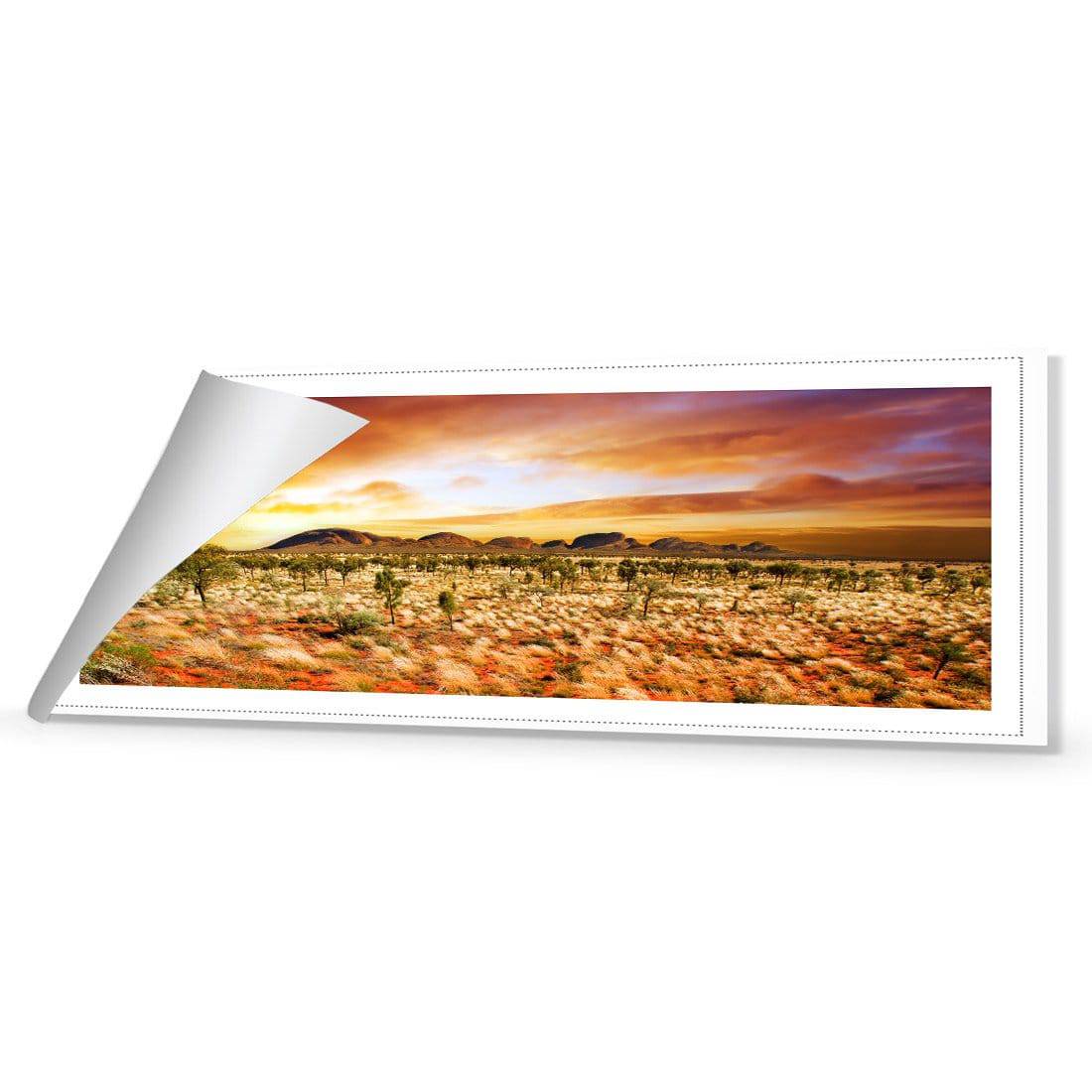 Australian Outback Sunset Canvas Art-Canvas-Wall Art Designs-60x20cm-Rolled Canvas-Wall Art Designs