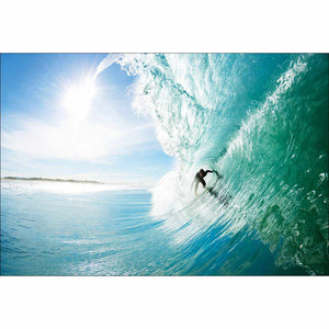 Surfer Under Wave