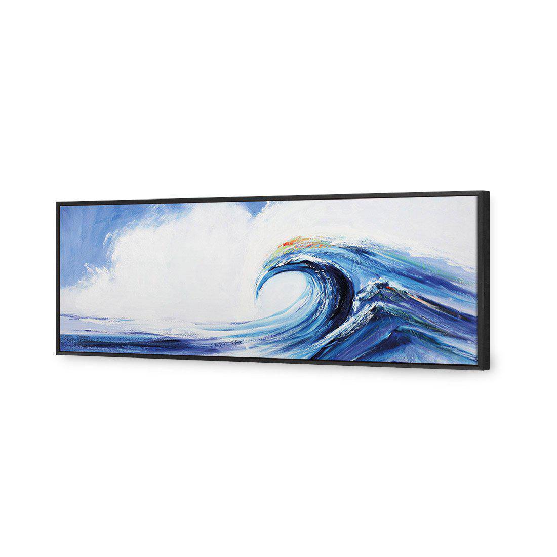 Waves Canvas Art-Canvas-Wall Art Designs-60x20cm-Canvas - Black Frame-Wall Art Designs