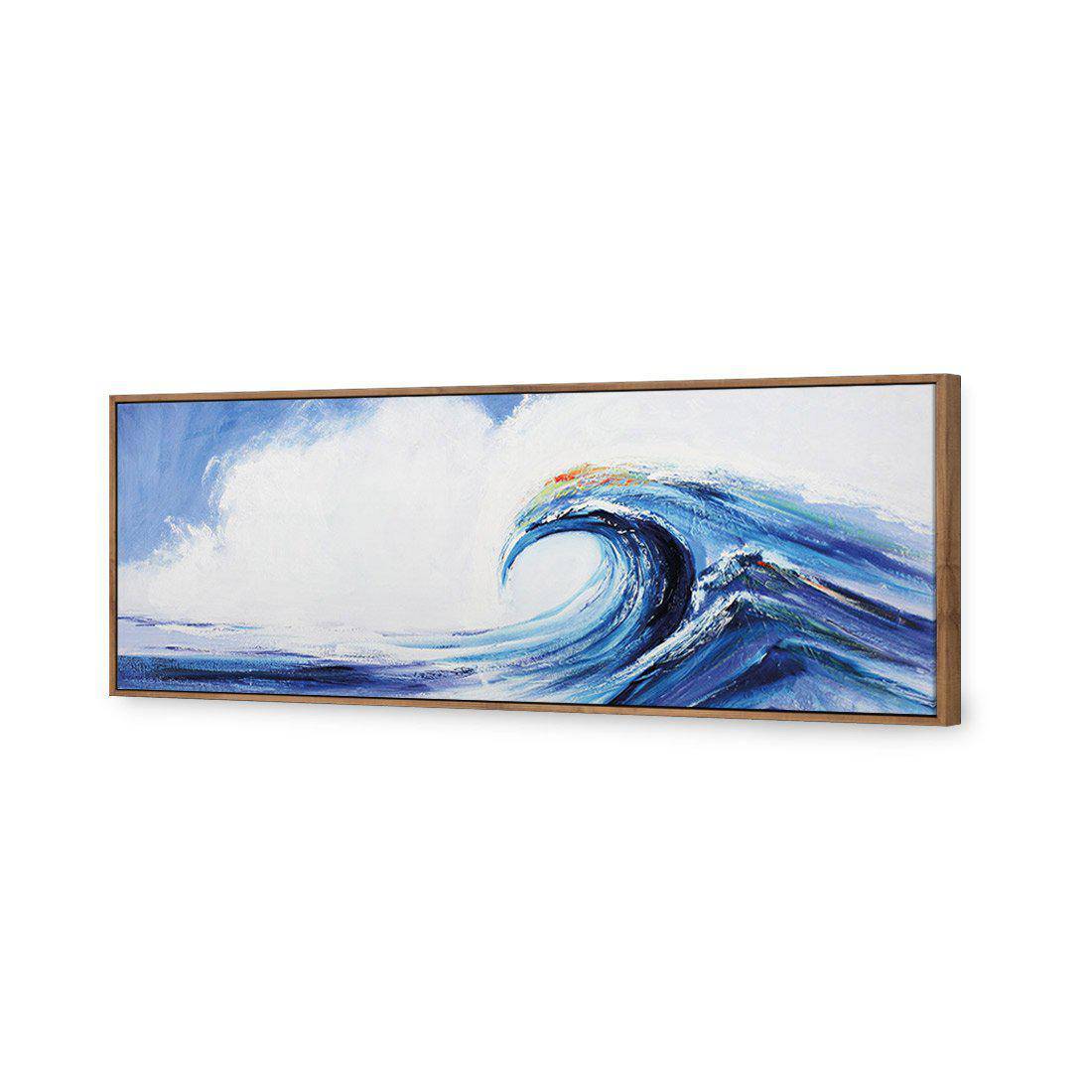 Waves Canvas Art-Canvas-Wall Art Designs-60x20cm-Canvas - Natural Frame-Wall Art Designs