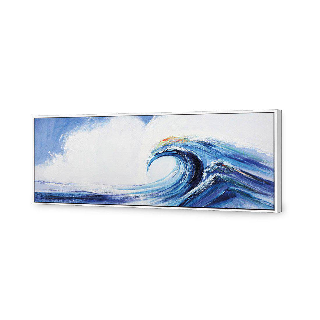 Waves Canvas Art-Canvas-Wall Art Designs-60x20cm-Canvas - White Frame-Wall Art Designs