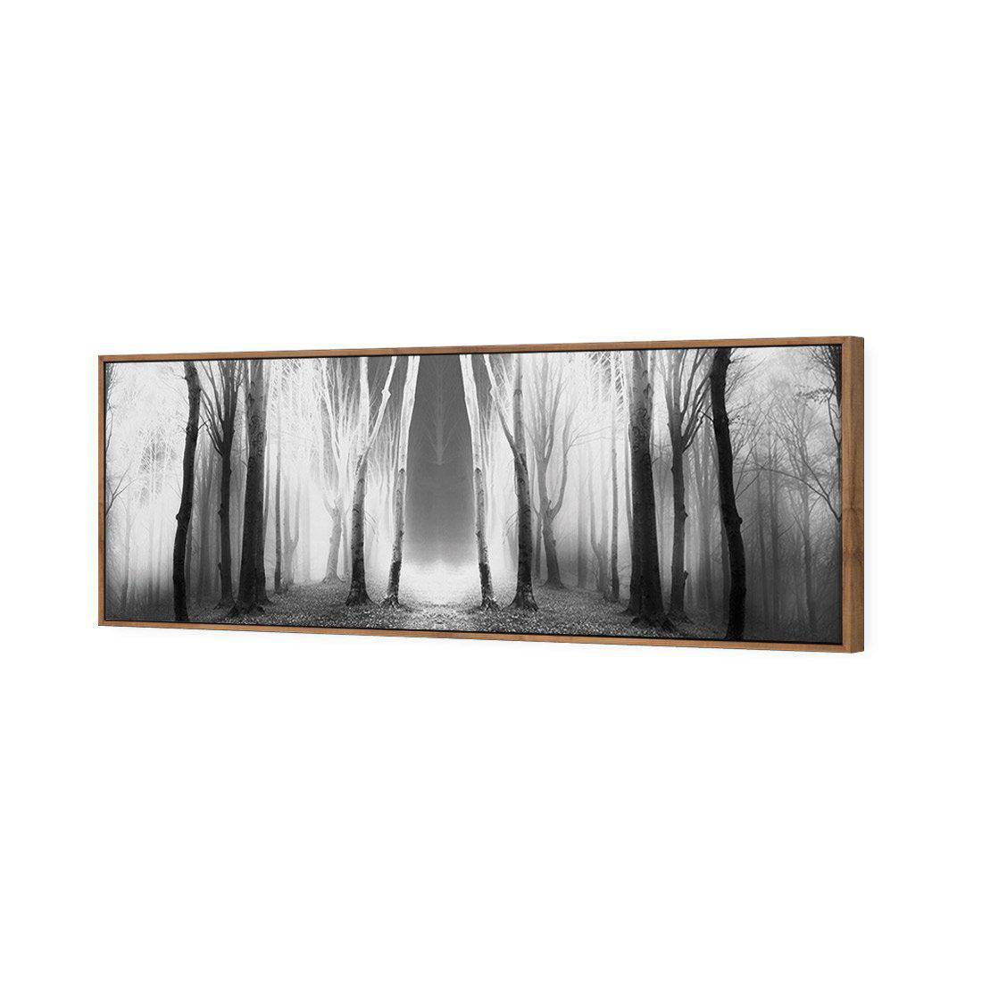 Luminous Forest, B&W Canvas Art-Canvas-Wall Art Designs-60x20cm-Canvas - Natural Frame-Wall Art Designs