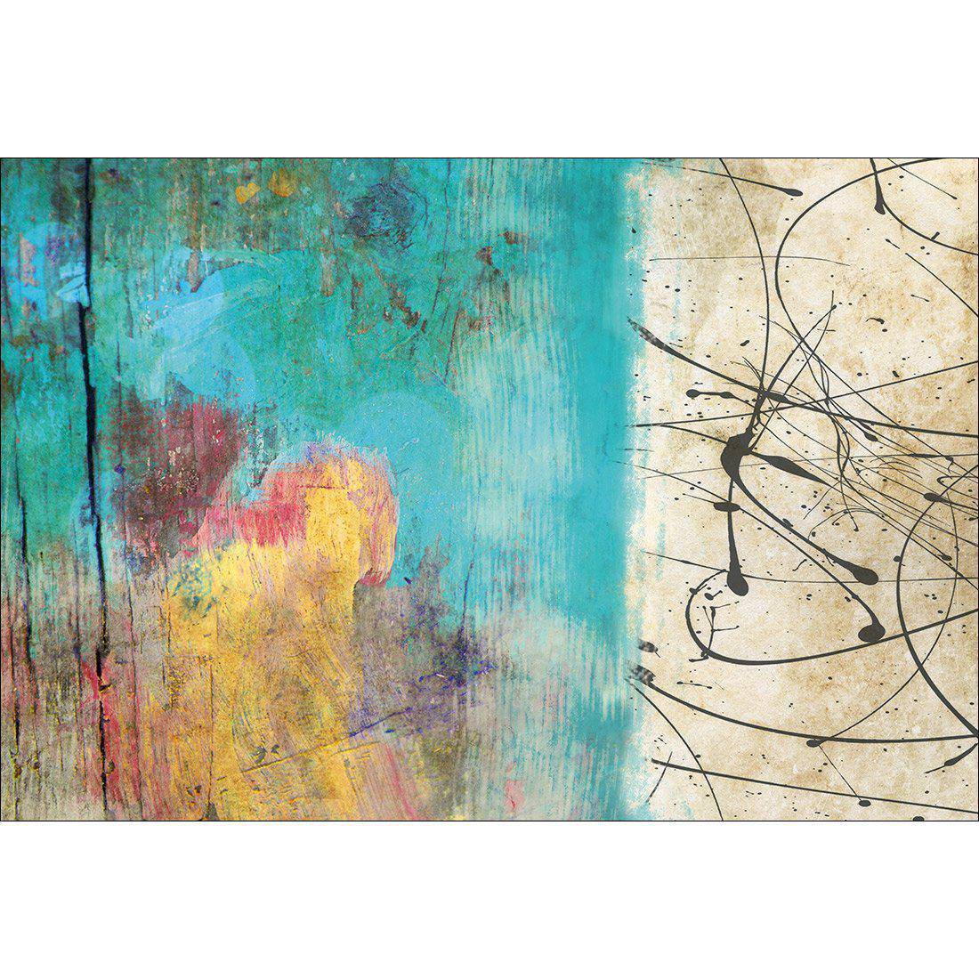 Painted Grunge Splatter Canvas Art-Canvas-Wall Art Designs-45x30cm-Canvas - No Frame-Wall Art Designs