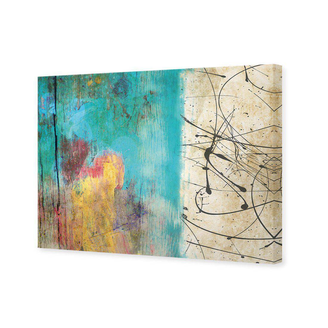 Painted Grunge Splatter Canvas Art-Canvas-Wall Art Designs-45x30cm-Canvas - No Frame-Wall Art Designs