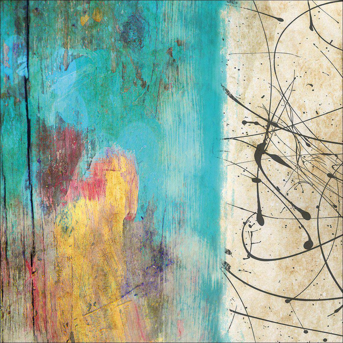 Painted Grunge Splatter Canvas Art-Canvas-Wall Art Designs-30x30cm-Canvas - No Frame-Wall Art Designs