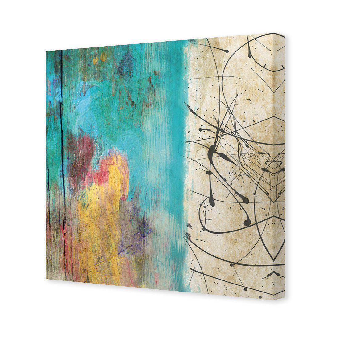Painted Grunge Splatter Canvas Art-Canvas-Wall Art Designs-30x30cm-Canvas - No Frame-Wall Art Designs
