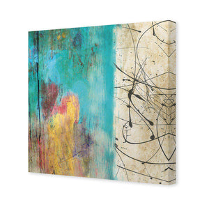 Painted Grunge Splatter, Square | Standard Canvas | No Frame | Stretched Canvas