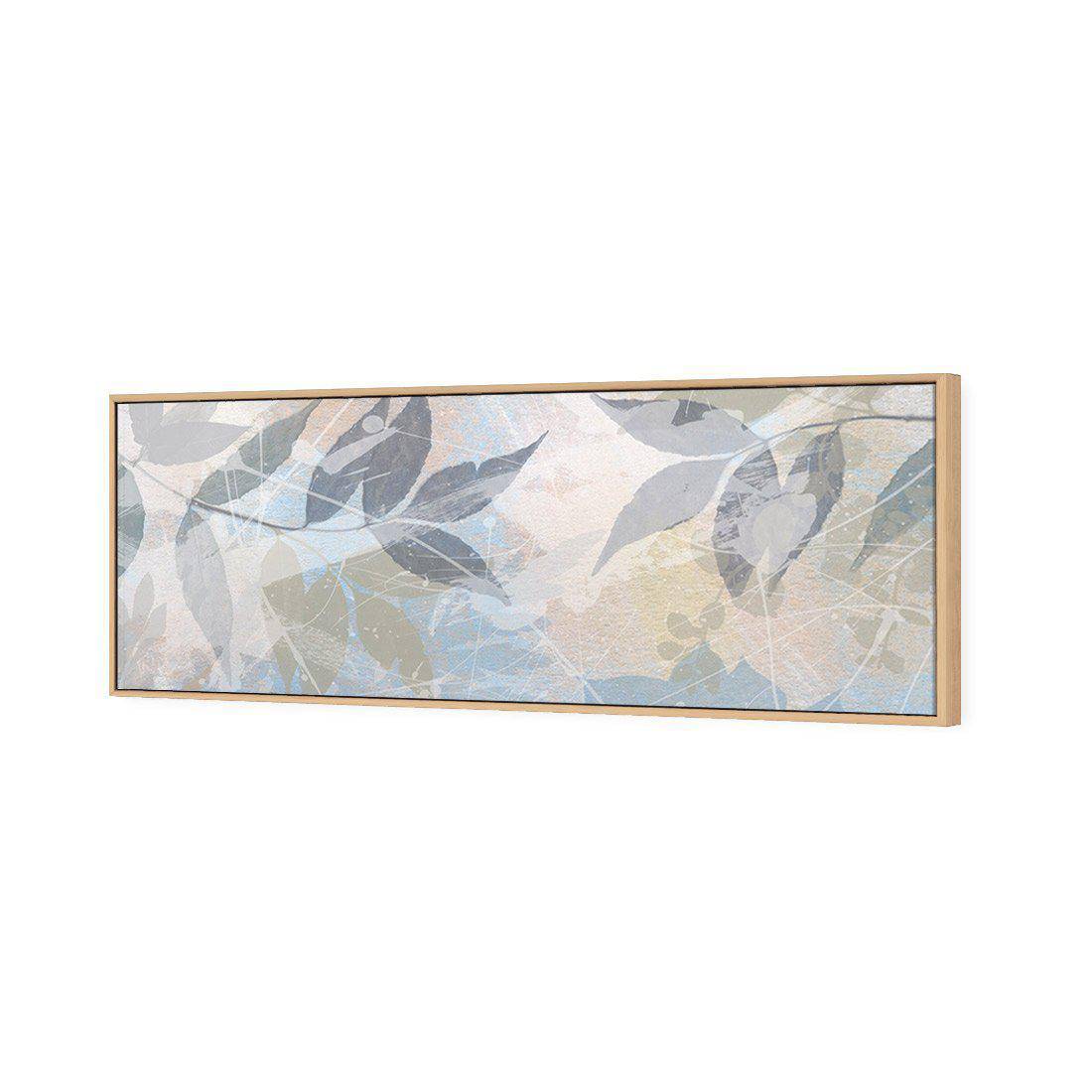 Parchment Leaves Canvas Art-Canvas-Wall Art Designs-60x20cm-Canvas - Oak Frame-Wall Art Designs
