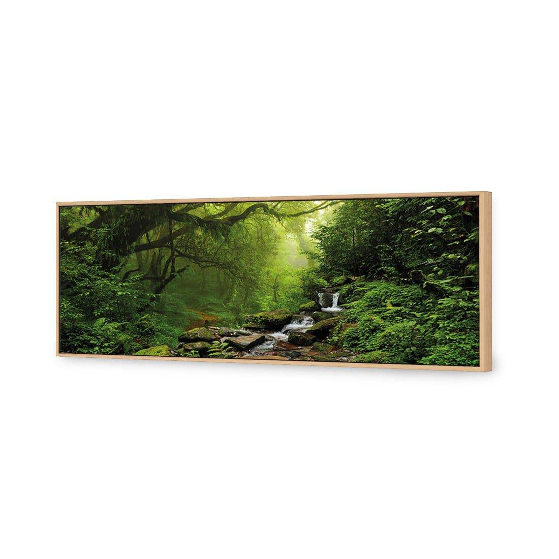 Romantic Rainforest Canvas Art-Canvas-Wall Art Designs-60x20cm-Canvas - Oak Frame-Wall Art Designs