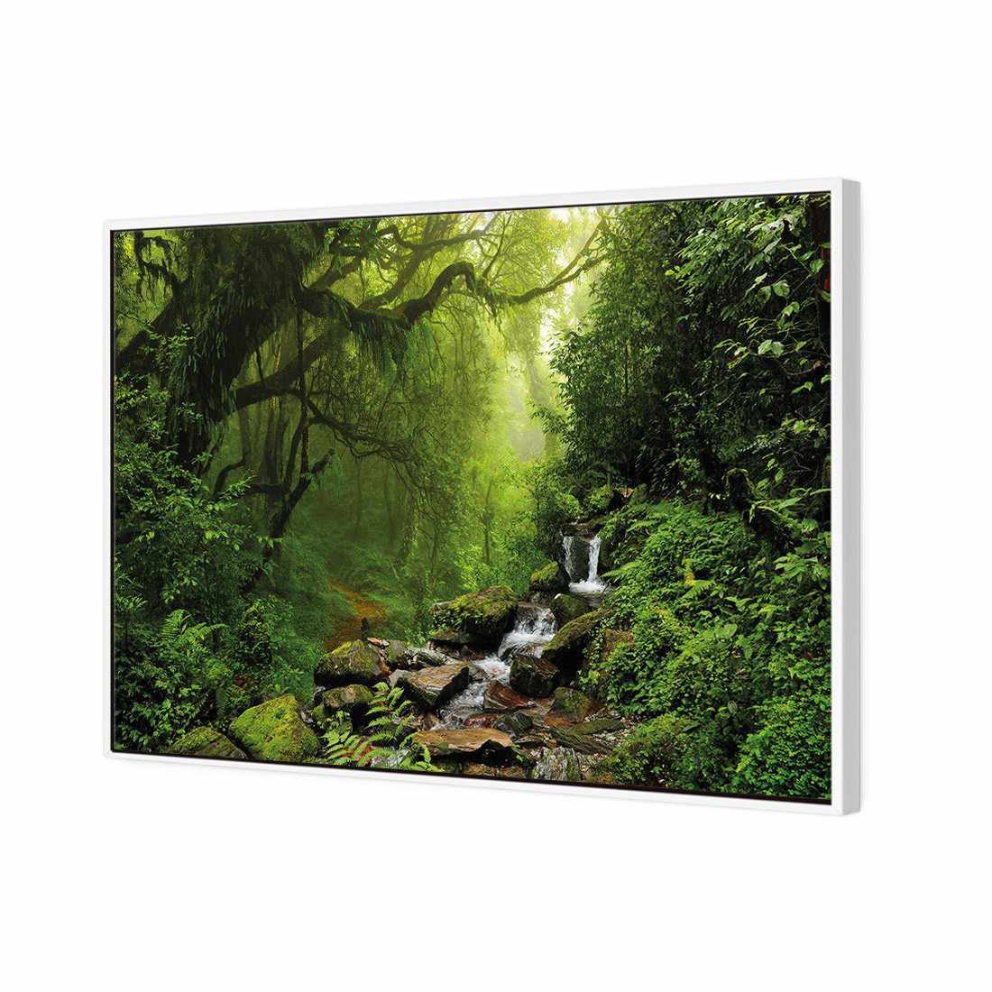 Romantic Rainforest Canvas Art-Canvas-Wall Art Designs-45x30cm-Canvas - White Frame-Wall Art Designs