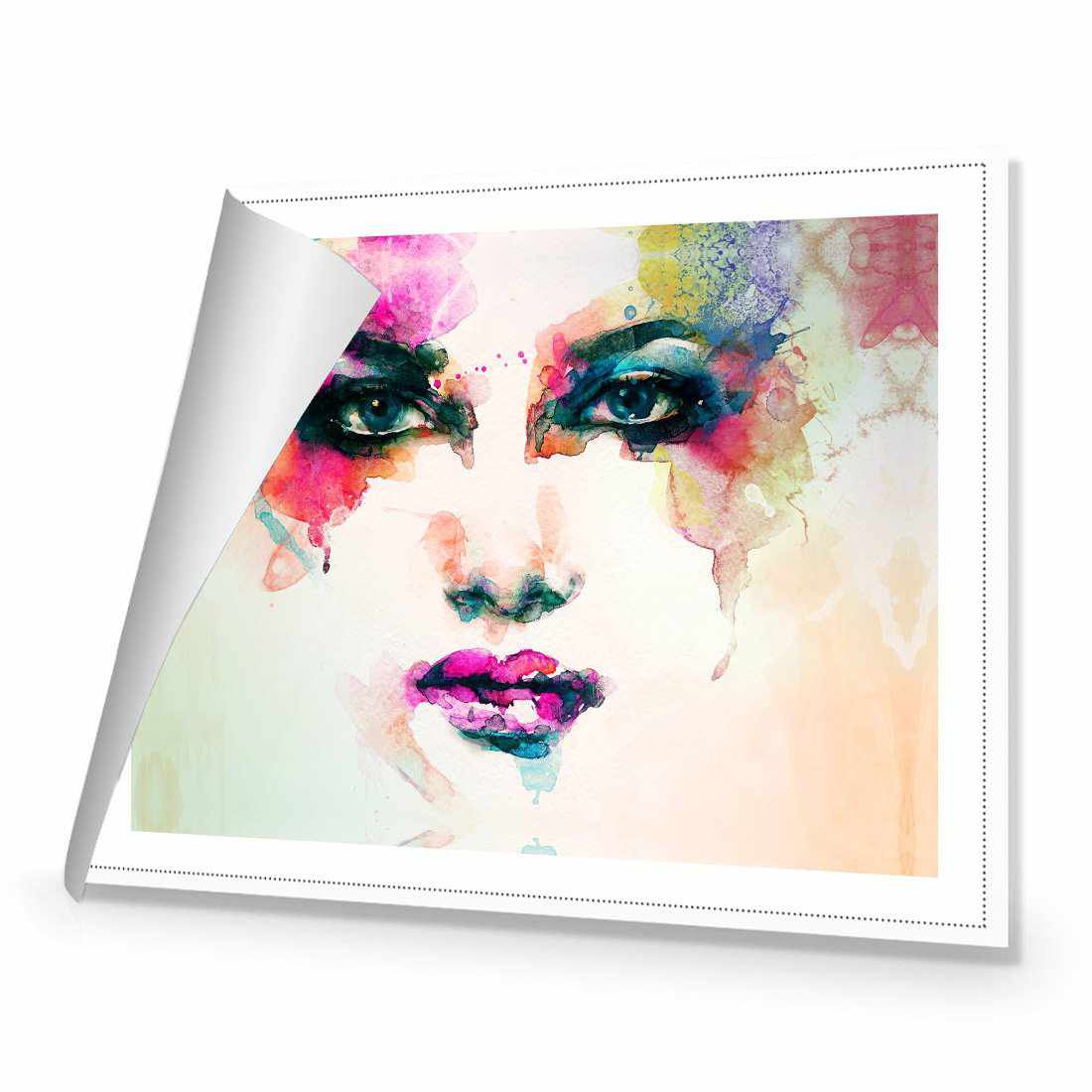 Techno Face | Standard Canvas | No Frame | Rolled Canvas