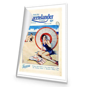 Queenslander Beach Girl | Standard Canvas | No Frame | Rolled Canvas