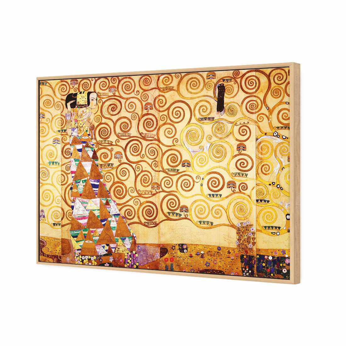 Expectation - Gustav Klimt Canvas Art-Canvas-Wall Art Designs-45x30cm-Canvas - Oak Frame-Wall Art Designs