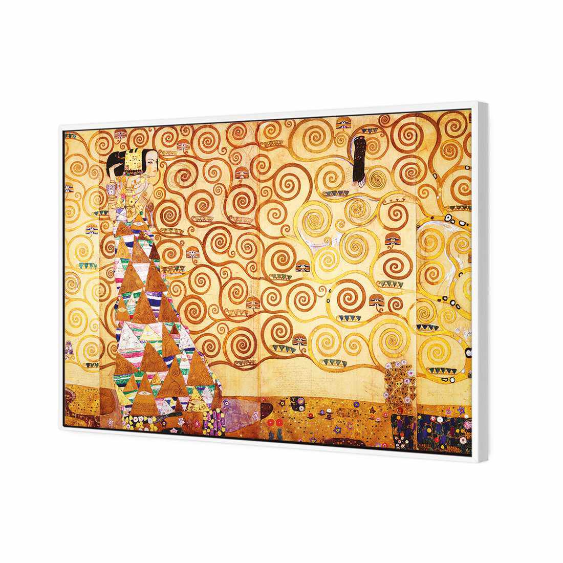 Expectation - Gustav Klimt Canvas Art-Canvas-Wall Art Designs-45x30cm-Canvas - White Frame-Wall Art Designs