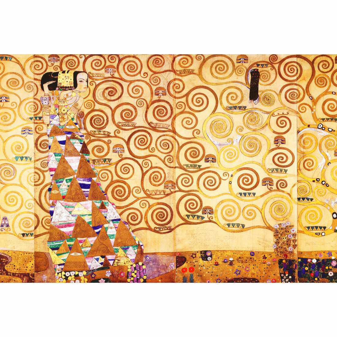 Expectation - Gustav Klimt Canvas Art-Canvas-Wall Art Designs-45x30cm-Rolled Canvas-Wall Art Designs