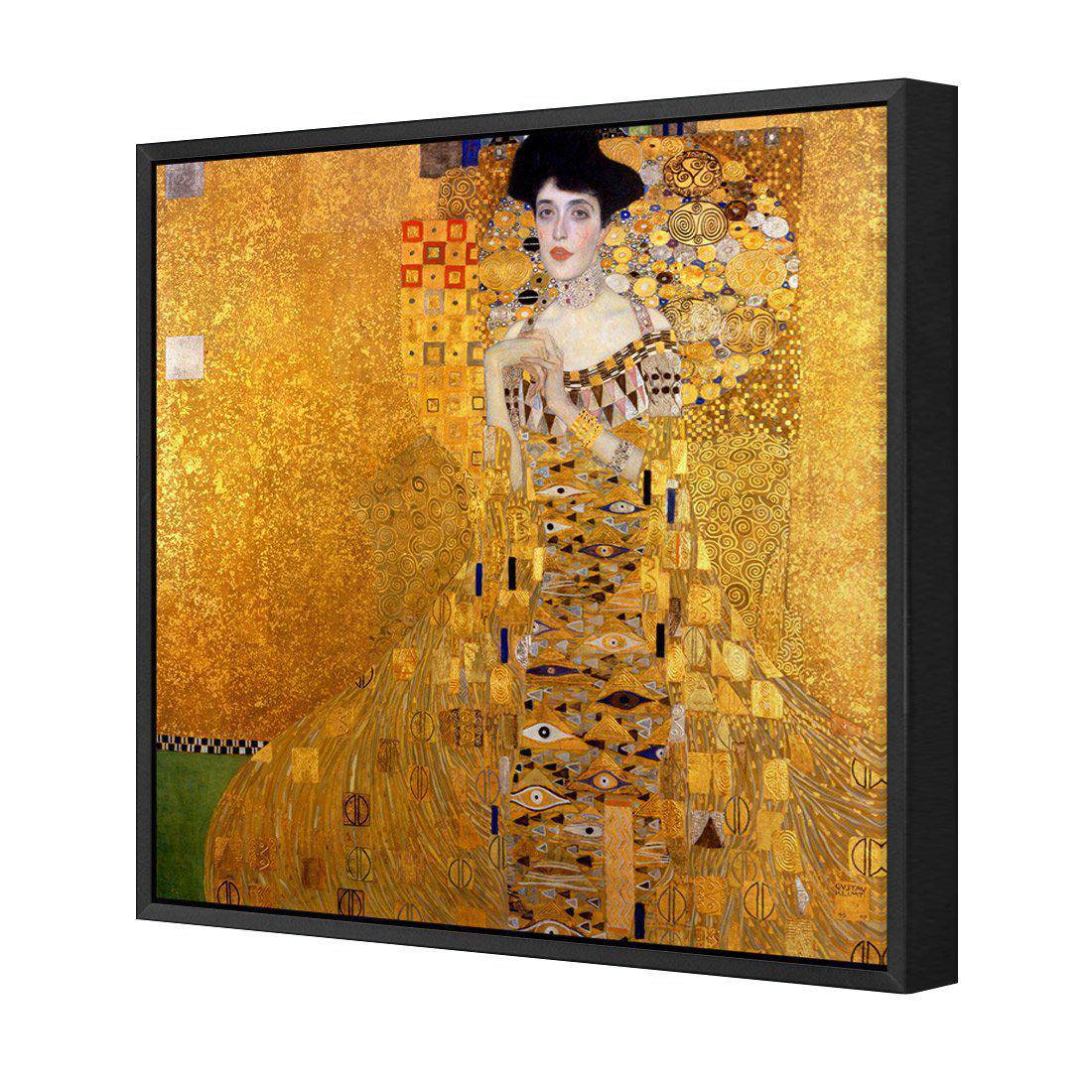 Portrait Of Adele Bloch-Bauer, Square by Gustav Klimt | Classic Canvas | Floating Frame | Black