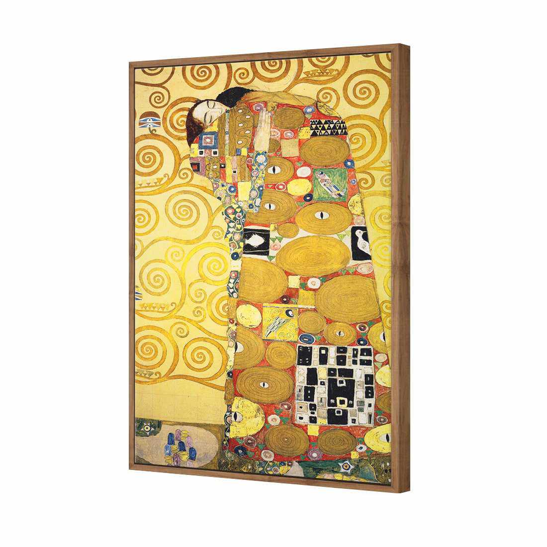 Fulfillment - Gustav Klimt Canvas Art-Canvas-Wall Art Designs-45x30cm-Canvas - Natural Frame-Wall Art Designs