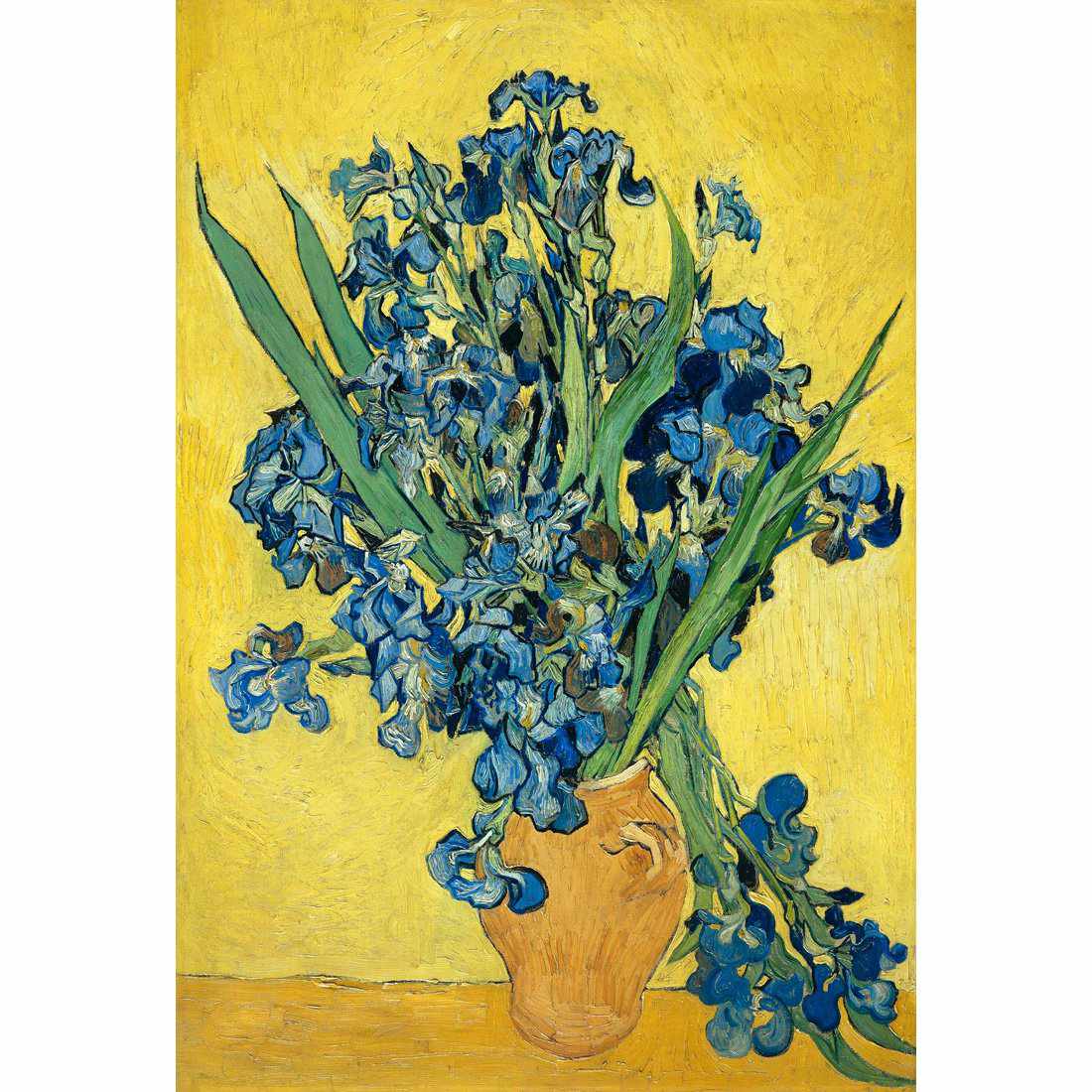 Vase Of Irises - Van Gogh Canvas Art-Canvas-Wall Art Designs-45x30cm-Canvas - No Frame-Wall Art Designs